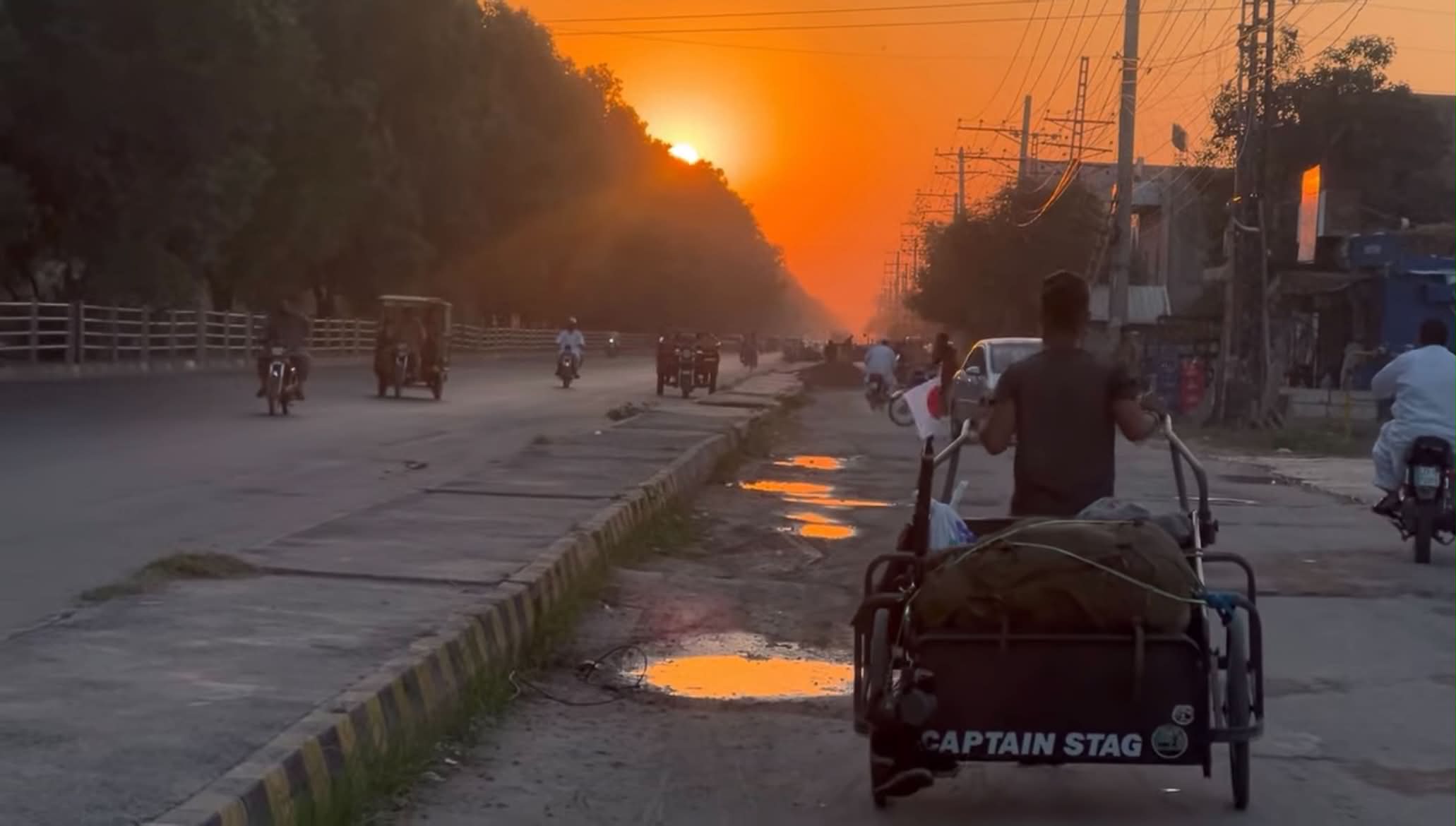 パキスタンの夕焼け